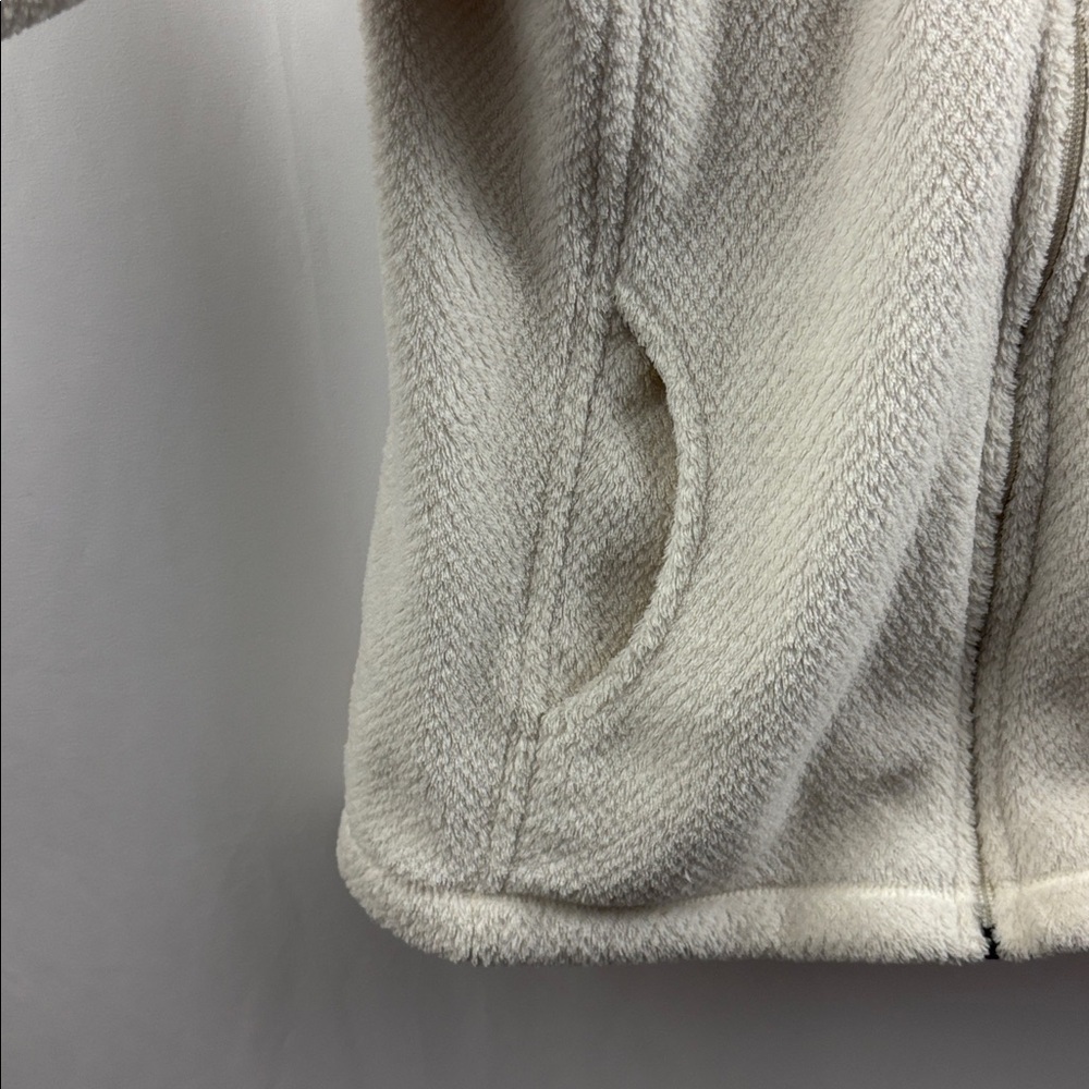 Women’s Medium Patagonia Fleece Jacket Snap-T Retool Full Zip Sweater Cream - Picture 4 of 8